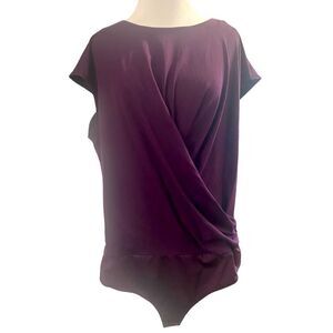 NWT Calvin Klein Cap Sleeve Wrap Style Bodysuit